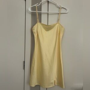 Princess Polly Marseille Light Yellow Slip Dress